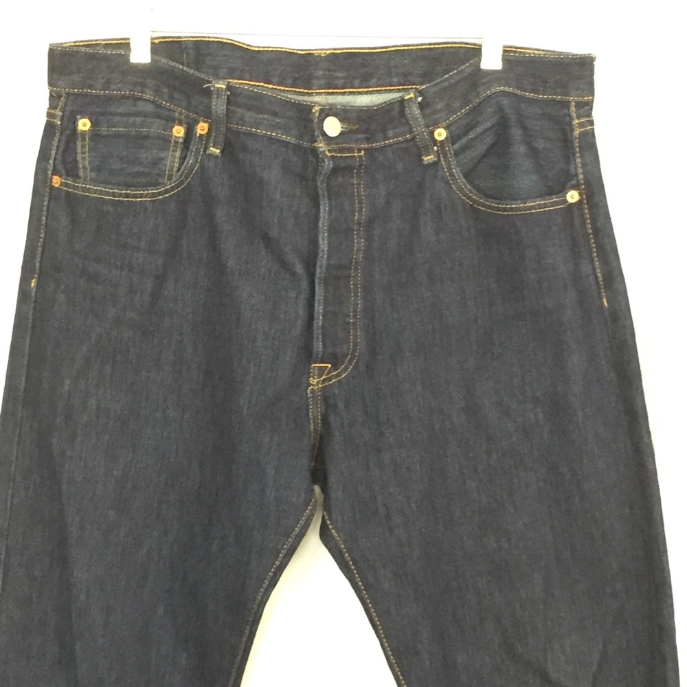 Levi's 501xx ButtonFly Dark wash Blue Jeans - Picture 3 of 12